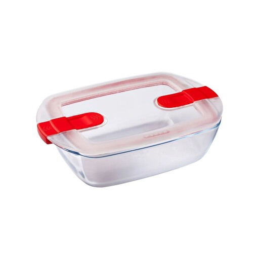 Caserola dreptunghiulara, cu capac, sticla termorezistenta, 23x15cm/1,2L, "Cook&amp;Heat" - Pyrex