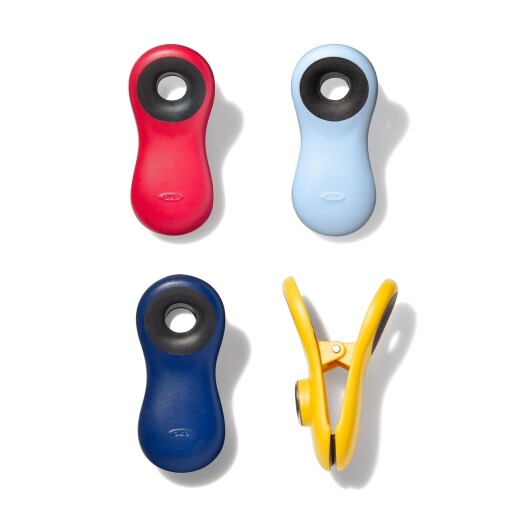 Set 4 cleme / clipsuri magnetice, plastic, "Good Grips" - OXO
