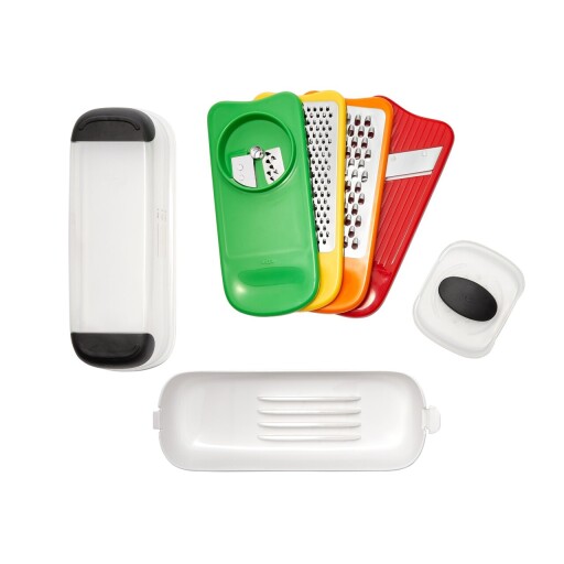Set razuit si feliat, 6 piese, inox, "Good Grips" - OXO