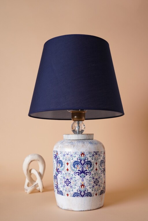 Lampa de masa, Opviq, 687HMY2216, Albastru