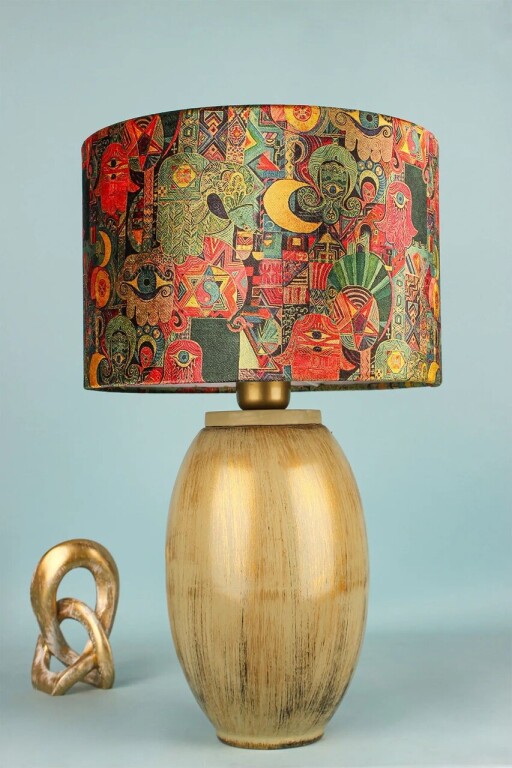 Lampa de masa, Opviq, 687HMY2442, Multicolor
