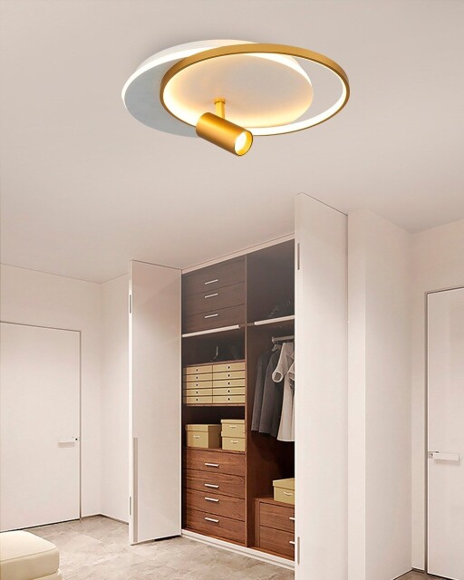 Aplica de perete, Opviq, 701CHD1563, Alb/Auriu