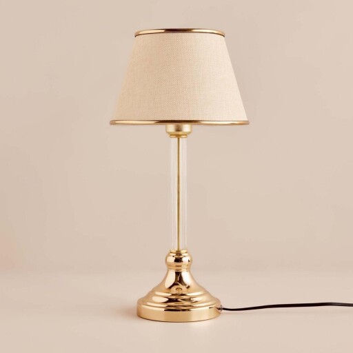 Lampa de masa, Opviq, 780SGN2116, Bej / Auriu