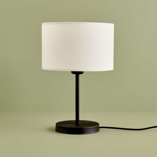 Lampa de masa, Opviq, 780SGN2123, Alb/Negru