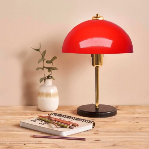 Lampa de masa, Opviq, 780SGN4579, Rosu