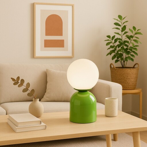Lampa de masa, Opviq, 780SGN4737, Verde menta