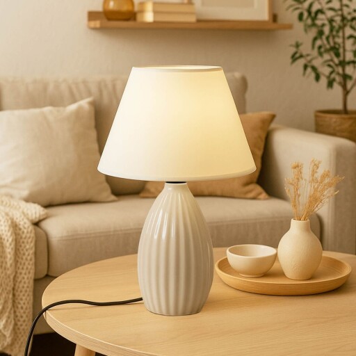 Lampa de masa, Opviq, 780SGN4776, Crem