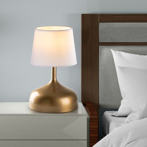 Lampa de masa, Opviq, 892OPV2588, Aur/Alb