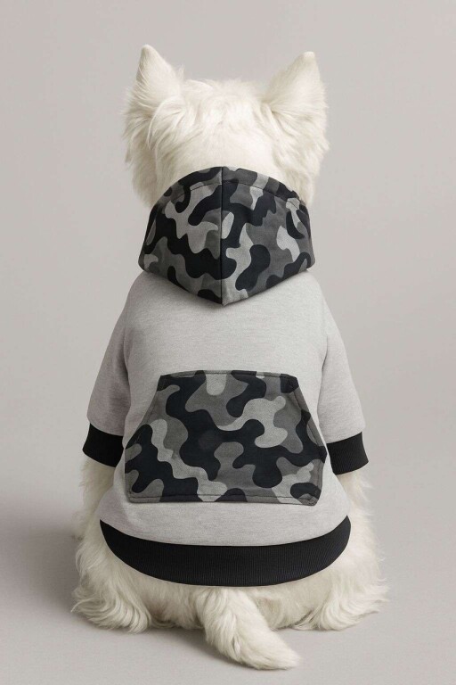 Hanorac pentru câini, Paws &amp; Whiskers, Graysoldiersweat, Gri
