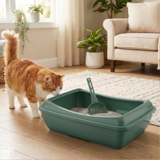 Litiera pentru pisici, Paws &amp; Whiskers, 5091-4, Verde