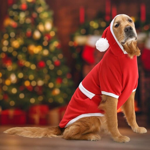 Hanorac pentru câini, Paws &amp; Whiskers, Christmassweat, Rosu
