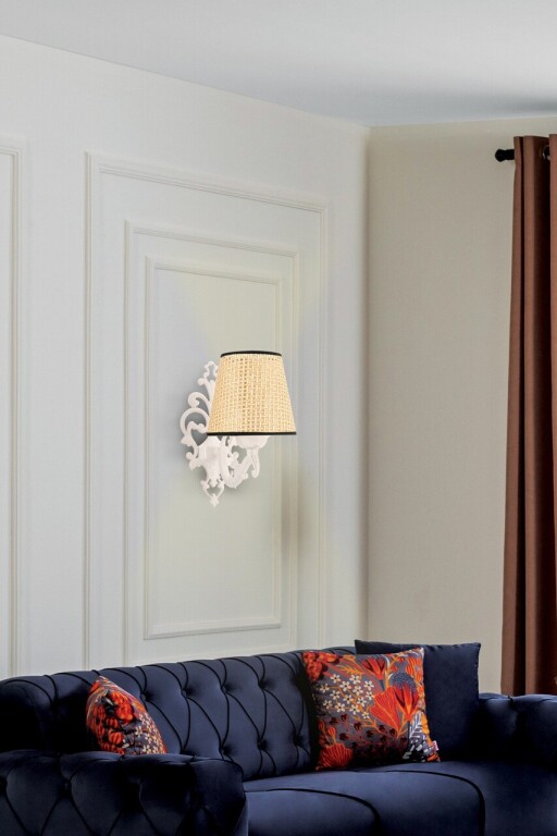 Aplica de perete, Opviq, 390FLH2333, Natural/Alb