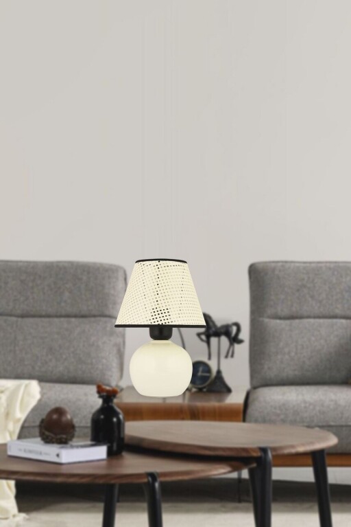 Lampa de masa, Opviq, 433NUV1505, Alb