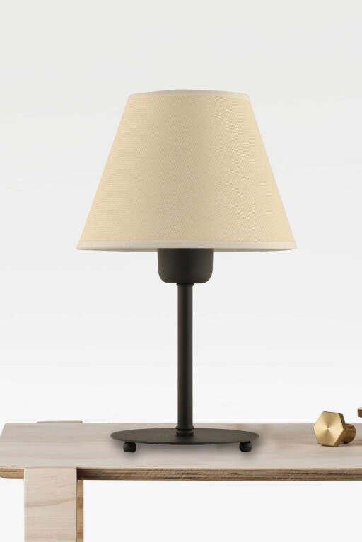 Lampa de masa, Opviq, 433NUV1526, Crem/Negru