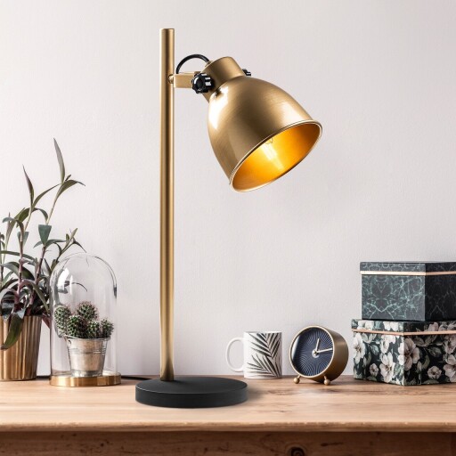 Lampa de masa, Opviq, 521SHN2253, Auriu
