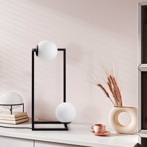 Lampa de masa, Opviq, 521SHN3674, Negru
