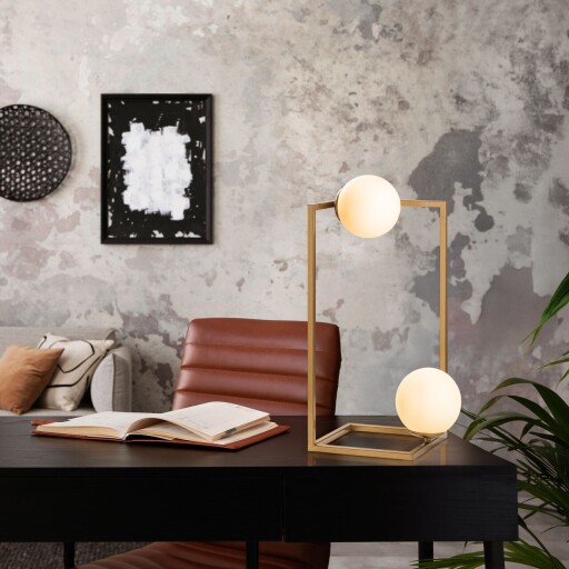 Lampa de masa, Opviq, 521SHN3675, Auriu