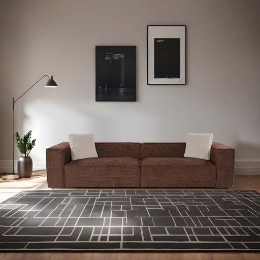 Canapea cu 4 locuri, Atelier del Sofa, 560ARE2144, Maro