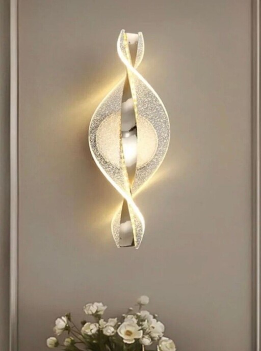 Aplica de perete, Opviq, 751ARL1151, Metal, Transparent