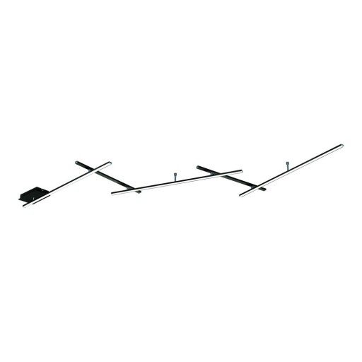 Plafonieră negru-mat LED cu intensitate reglabilă 50x245 cm Indira – Trio
