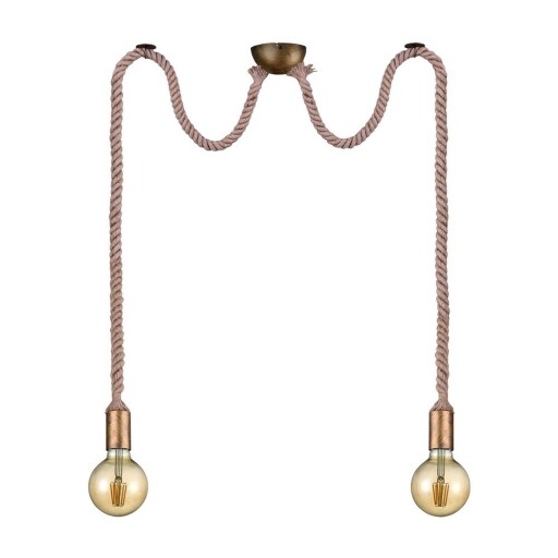 Lustră alămie ø 12 cm Rope – Trio