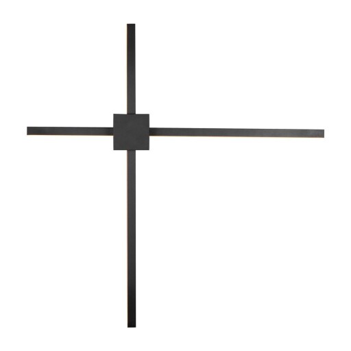 Aplică de perete negru-mat LED cu intensitate reglabilă Cassino – Trio
