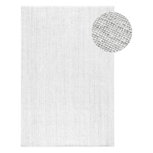 Covor gri deschis reversibil/țesut manual din iută 120x170 cm Bouclé Jaipur – Hanse Home