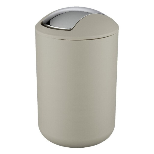Coș de gunoi taupe din plastic 6,5 l Brasil – Wenko