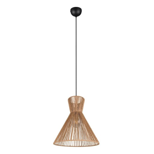 Lustră în culoare naturală din metal cu abajur din sfoară din hârtie ø 35 cm Rosalie – Reality