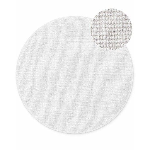 Covor gri deschis reversibil/țesut manual rotund din iută ø 160 cm Bouclé Jaipur – Hanse Home
