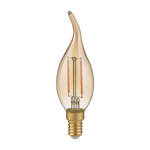 Bec E14, cu lumină albă caldă cu intensitate reglabilă 4 W Windstorkerze – Trio