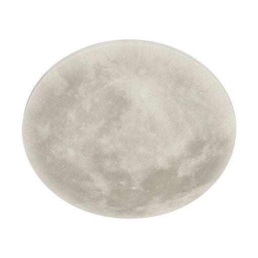 Plafonieră pentru copii gri deschis LED cu abajur din sticlă acrilică ø 40 cm Lunar – Trio