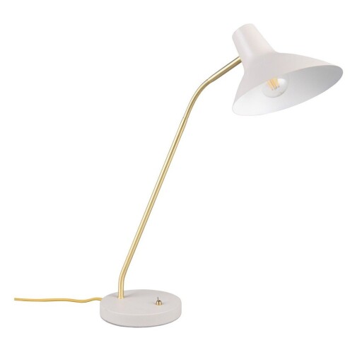 Veioză aurie/fildeș cu structură flexibilă (înălțime 54 cm) Traveller – Trio