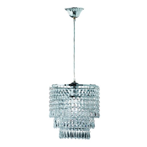Lustră albastru-deschis din metal cu abajur din sticlă acrilică ø 25 cm Orient – Reality