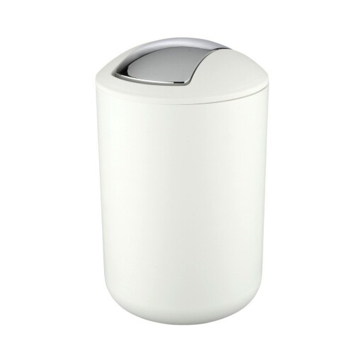 Coș de gunoi alb din plastic 6,5 l Brasil – Wenko