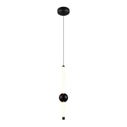 Lustră negru-mat LED cu intensitate reglabilă Melita – Trio