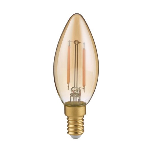 Bec LED/cu filament E14, cu lumină albă caldă 2 W Kerze – Trio