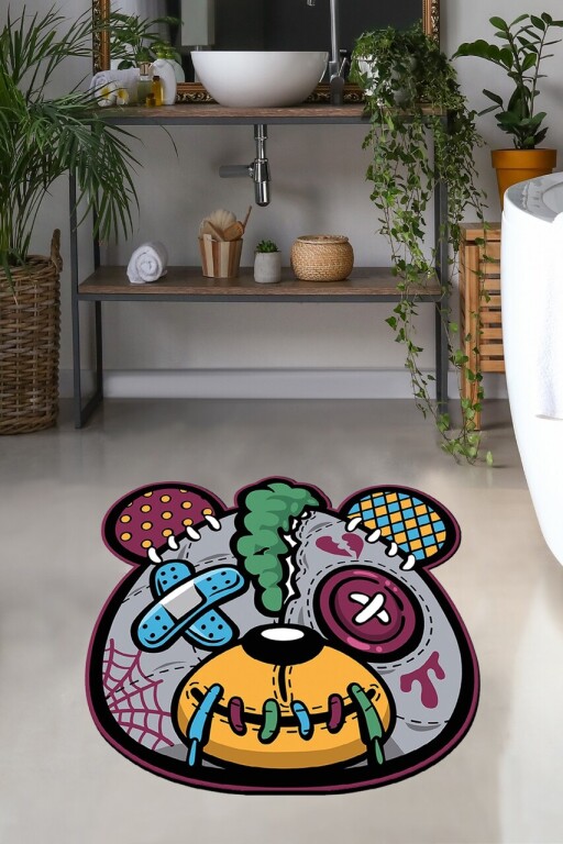 Covoras de baie, L'essentiel Maison, Injured Panda 140, Poliester, Multicolor