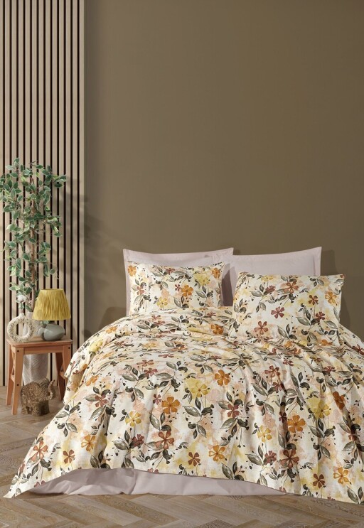 Set cuvertura pique Single 2 piese, L'essentiel Maison, Luna, Bumbac, Galben