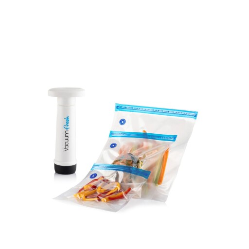 Set de pungi pentru depozitarea alimentelor, Hermia, 964FRM5788, Plastic, Dimensiune: 13,7 x 17,6 cm / 950 ml (1 bucată), Transparent