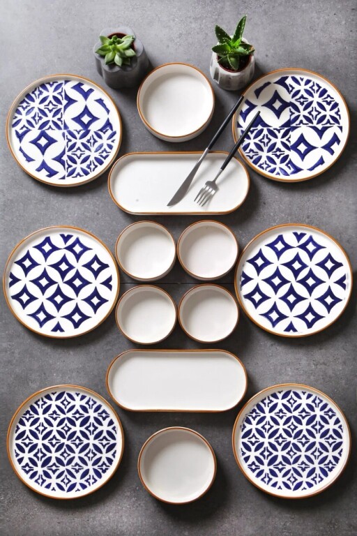 Set de mic dejun, Hermia, 430KSV1383, Platou: 25 x 11 x 3,5 cm (2 bucăți), Multicolor