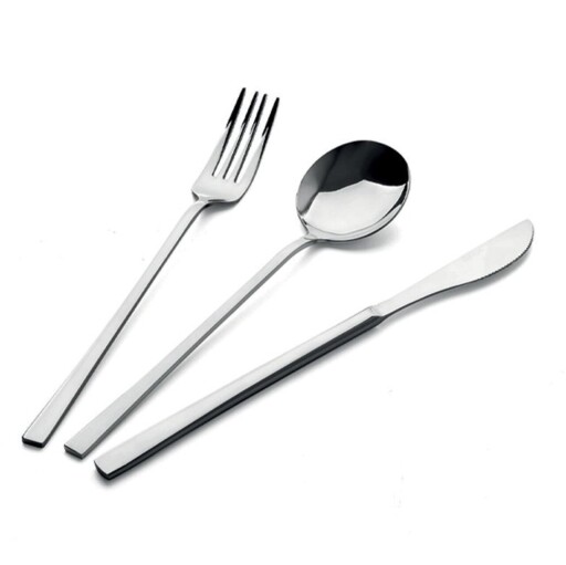 Set tacamuri, Hermia, 357NYP1305, Furculiță de masă: 21 x 2,5 cm (6 bucăți), Argintiu