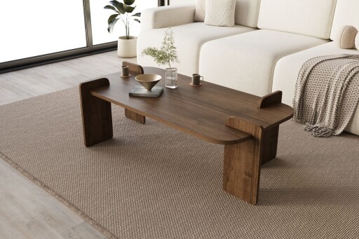 Masuta de cafea, Hanah Home, Lovge, 120x35x60 cm, Maro