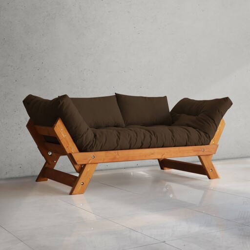 Canapea de gradina cu 2 locuri, Hanah Home, CPT8126-210, Tec / Maro
