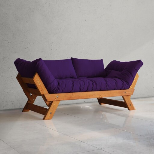 Canapea de gradina cu 2 locuri, Hanah Home, CPT8127-210, Tec / Mov