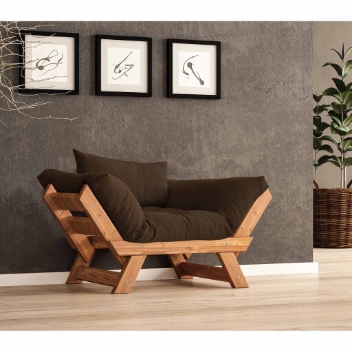 Fotoliu de gradina, Hanah Home, CPT8154-140, Tec / Maro