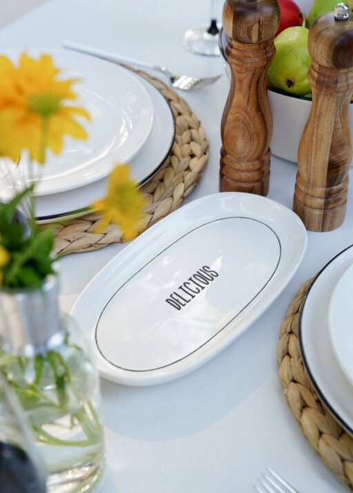 Set platouri servire, Hermia, 280TMA2171, Alb