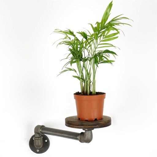 Suport pentru ghivece, BORURAF261, 35x12x10 cm, Argintiu