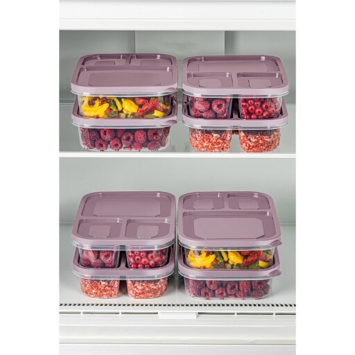 Set recipiente depozitare, Hermia, 964FRM1211, Roz