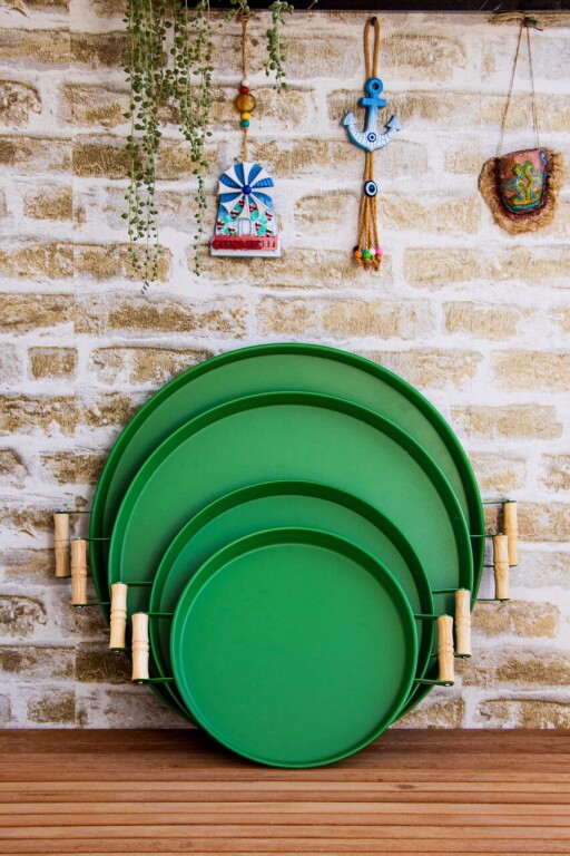 Set de tavi, Hermia, 289ALV1114, Dimensiune: 37 x 37 cm x 2 cm (1 bucată), Verde